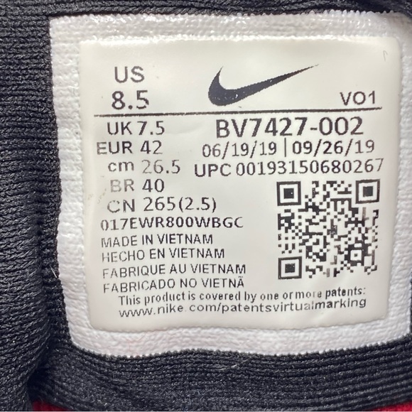 NIKE LEBRON WITNESS 4 Men’s 8.5 Basketball Shoes Red Black Athletic Sneakers - Picture 14 of 15